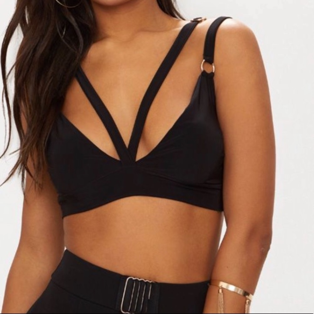 NWT Black Bralette Size 6
